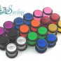 LOT 20 0g UV ACRYLIC PLUGS GROOVES EARRINGS 0 GAUGE