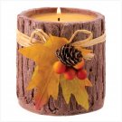 #12041 Round Bark Candle