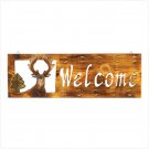#12591 RUSTIC BUCK WELCOME SIGN