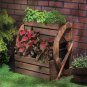 #13842 WAGON WHEEL DOUBLE-TIER PLANTER