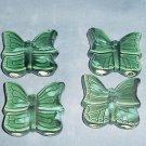 Four Ceramic Butterflies for Macrame Green Four Ceramic Butterflies for Macrame Green