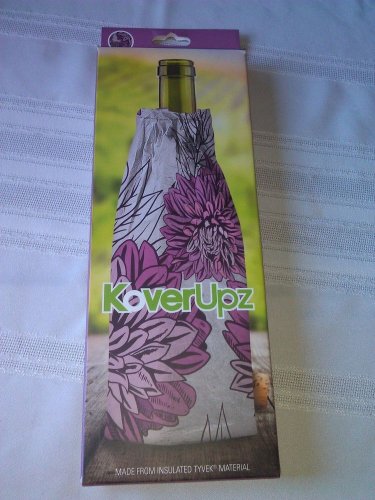 KoverUpz Wine Bottle Insulated Bag Pink Floral