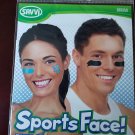 Sports Face Tattoos - 2 Temporary Tattoo Sheets