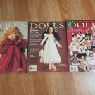 DOLLS The Collectors Magazine - Lot of 3 Magazines 1996 DOLLS The Collectors Magazine - Lot of 3 Magazines 1996
