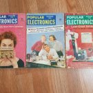 Vintage Popular Electronics Magazines (3 Issues) 1956