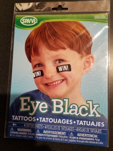 Savvi Eye Black Tattoos - 4 Tattoo Sheets