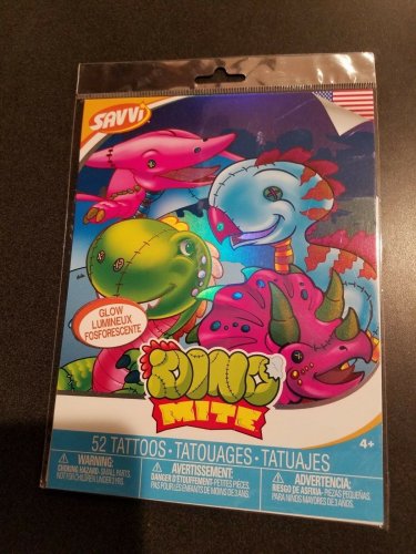 Savvi Dino Mite 52 Glow Tattoos