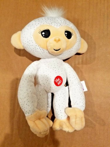Fingerlings Plush Monkey with Sounds White Glitter