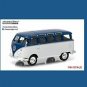 Qiyun Greenlight 1 64 Motor World s14 Volkswagon Samba Bus Blue White 23N Window