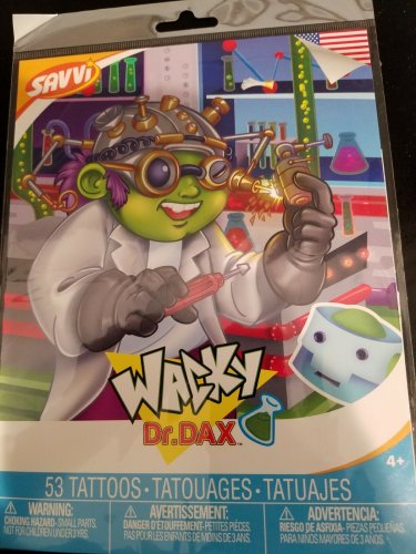 Savvi Wacky Dr. Dax Tattoos - 53 Temporary Tattoos