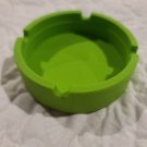 Silicone Ashtray 3.5" Soft Round Portable Bendable Unbreakable Non-Skid Green