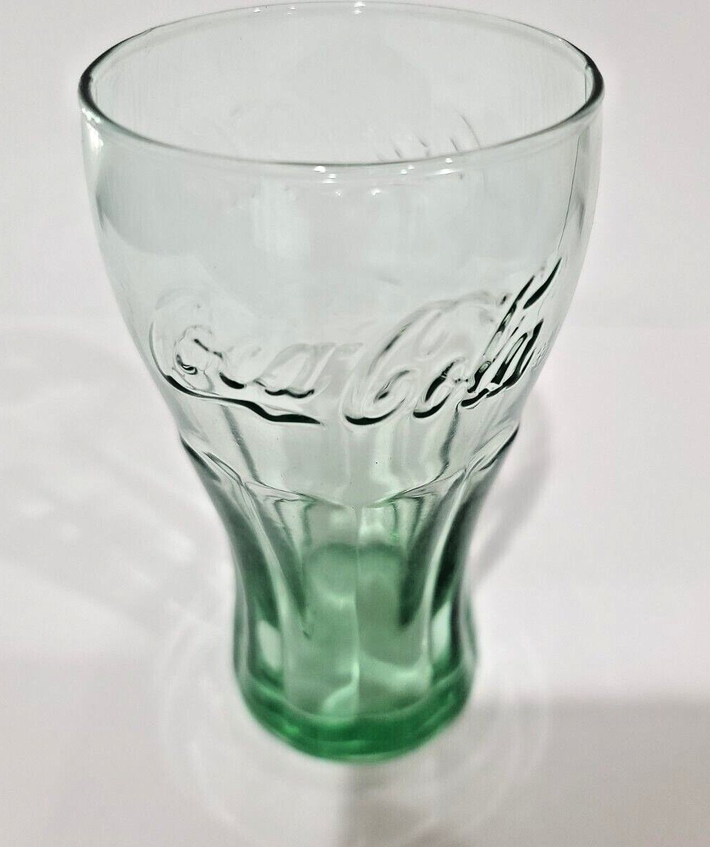 Vintage Green Coca Cola Coke Glass