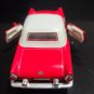 Vintage 1955 Ford Thunderbird Diecast 1:34 with Hardtop #SS5718 Friction Car Red