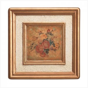 Antiqued Rose Wall Frame