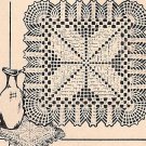 Thread Square Doily Crochet Pattern, Thread Square