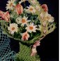 Deep Vase  Pattern Thread Flower Vintage Basket Crochet