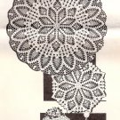 Vintage Crochet Table Patterns, Thread Doily Instructions, Crochet Set Vintage Mailorder