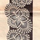 Crochet Doilies Pineapple Centerpiece, 50s Pineapple Oval Set, Doily Vintage Patterns