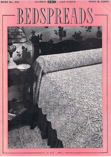 244 Pattern Bedspreads Crochet Bed Spreads Book