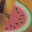 Potholder Crochet Vintage Pattern Pdf Watermelon Slice