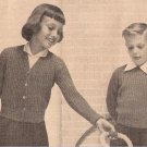 Patterns: Crochet Childrens Cardigan Girls, Boys Pullover Children Swearers