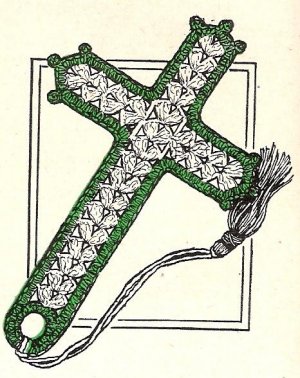 Crochet Elegant Pineapple Cross Bookmark Pattern