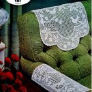 Vintage Filet Crochet Pattern, Birds Chair Set Patterns