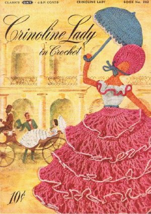 Crinoline Lady in Crochet 1940s Vintage Patterns Book by karensvariety