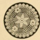 Vintage Irish Rose Pattern Doily Crochet