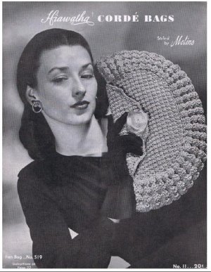 Crochet  Patterns Book Handbags, Vintage Book Corticelli Purse Book