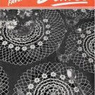 Crochet 217 Patterns, Coats Clarks Book Table Doilies