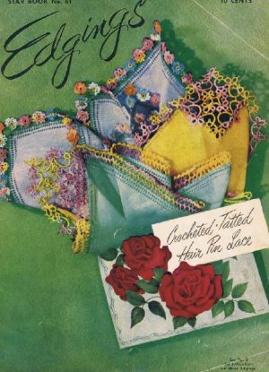 Handkerchief Edgings Book Crochet Lace  Book, Pattern Book