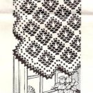 Filet Pattern Vintage Table Scarf Runner Filet