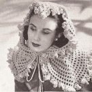 Head Fascinator Crochet  Pattern Scarf Wrap