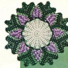 Grape Doily, Vtg Crochet Pattern, Vtg Crochet Thread Doilies