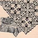 Filet Tablecloth Thread Crochet Cotton Pattern Cross