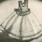 Pinafore Dress Crochet Dishcloth Vintage Thread Pattern