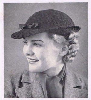 Short Crochet Brim Style, Pattern Hat Vintage