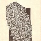 Crochet Pineapple Doily Long Runner Pattern Oval Table, Vintage Doily Pattern