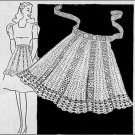 Crochet Filet Apron Pattern,Vintage Filet Thread