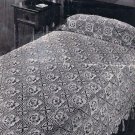 Bedspread Crochet Pattern Rose Motif Squares Patterns