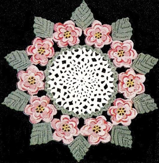 Rose Flower Doily Pattern