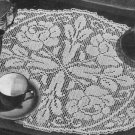 Rose Filet Crochet Rose Pattern Doily Charted