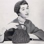 Crochet Pattern Book Hiawatha Hats Handbags Vintage Sets