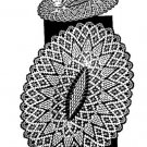 Crochet Spider Web Doilies Pattern Vintage Oval Shaped Table Center Mats