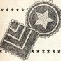 Potholder  Crochet Striped Chevron,Vintage Kitchen Crochet Star Pattern potholder