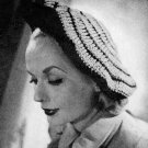 Pattern Crochet Women 1940s Hat Crochet Pattern, Beret Hat Crochet