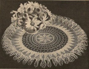 Doily Crochet Irish Ruffle Sunburst Crochet Pattern Doily