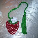 Strawberry Crochet Bookmark Pattern