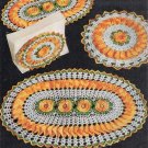Doily Flower Mats, Rose Table Oval, Kitchen Crochet Patterns